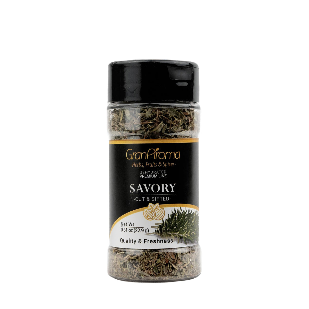 GranAroma Savory Herb, Gourmet Spice for Mediterranean Dishes, Soups, and Salads (0.81 Ounce)
