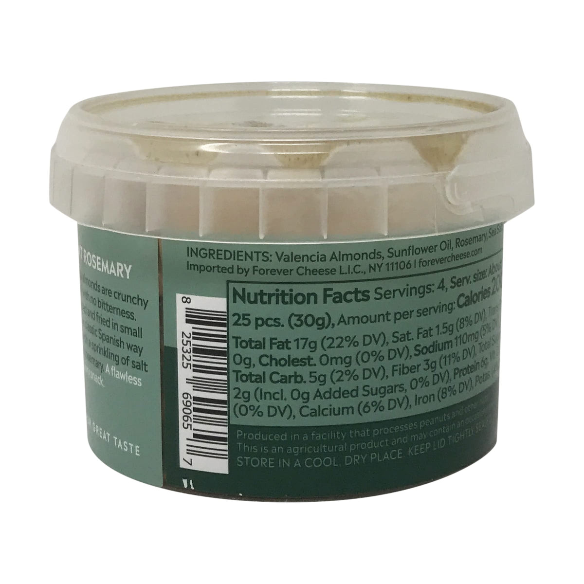 Mitica Valencia Almonds with Rosemary Prepacked, 4 OZ