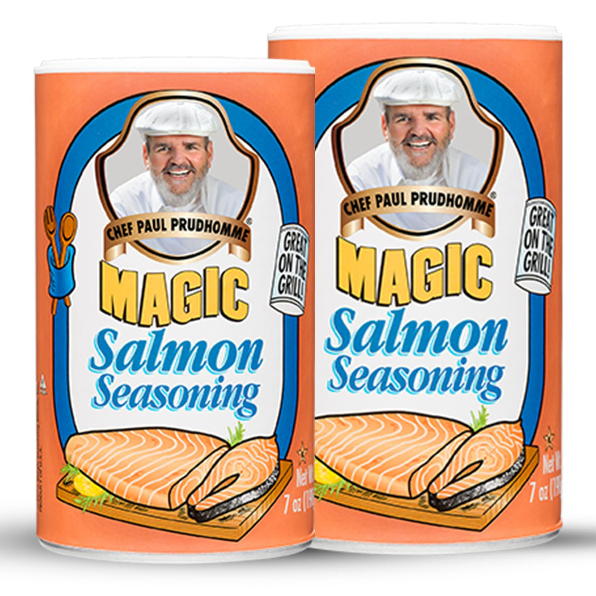 Chef Paul Magic Seasonings Blends Salmon Magic | Salmon Seasoning with Herbs & Spices | Seafood Seasoning for Cooking | Kosher & Halal Certified | 7
