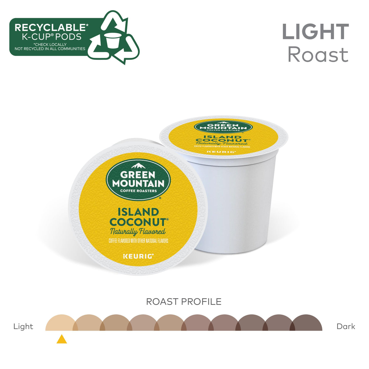 K-CUP GRN MTN ISLAND COCONUT 24CT