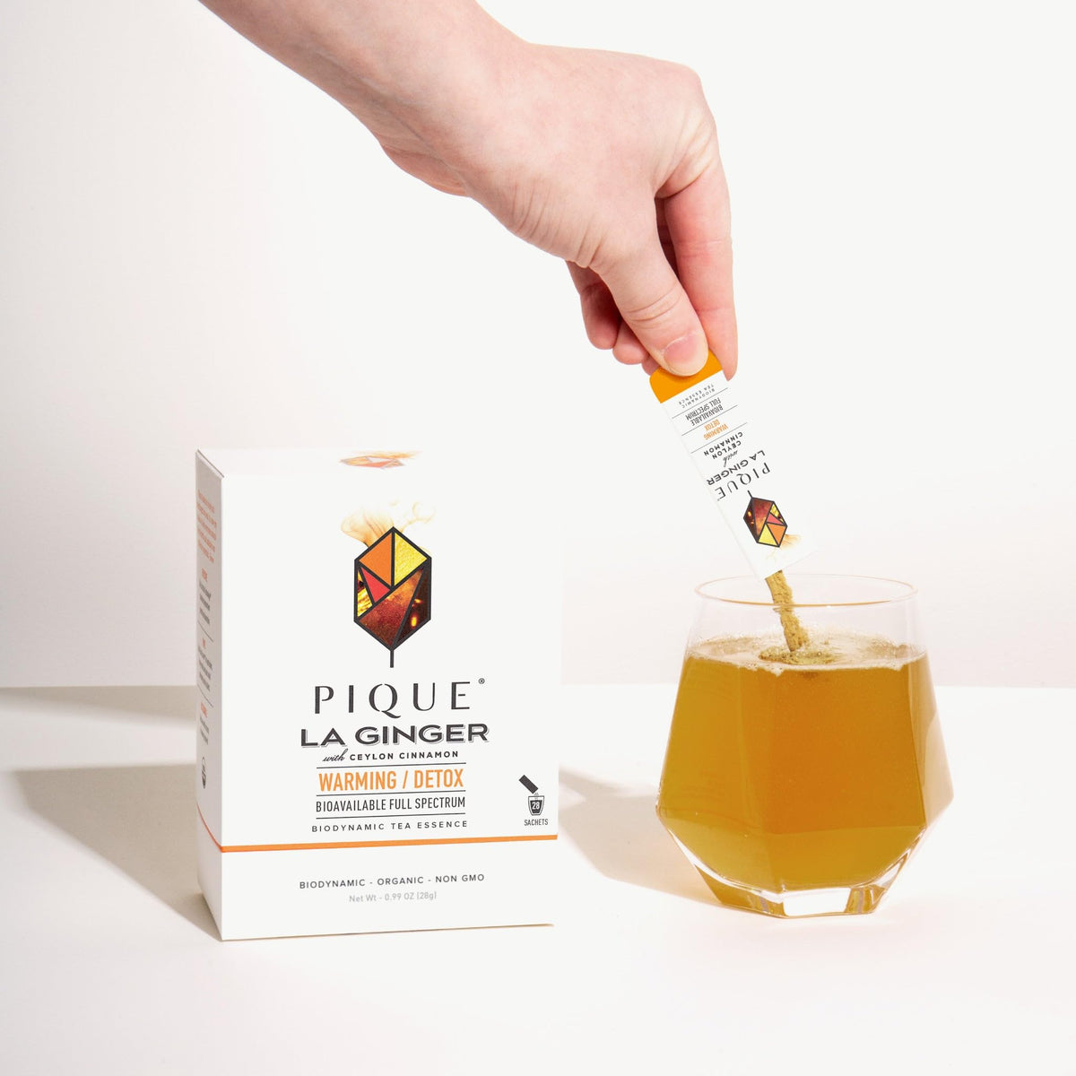 Pique La Ginger - Supports Healthy Immunity, the Natural Inflammatory Response, and Natural Detox Pathways - 28ct Single Serve Sticks (Pack of 1)