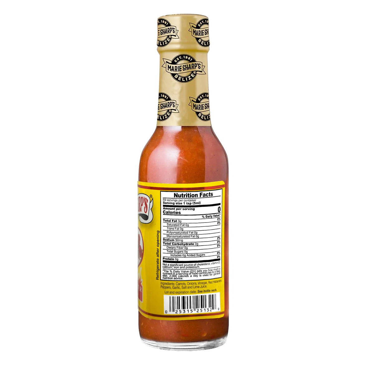 Marie Sharp's Garlic Pepper Sauce, 10 oz