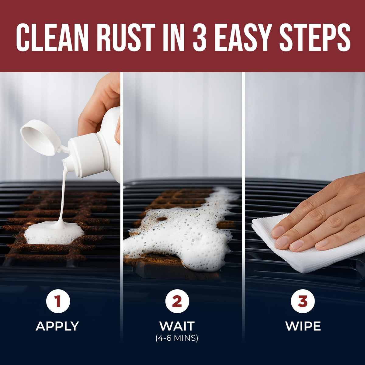 CLEAN MY STEEL Innoshine B570 Stainless Steel Rust Remover and Cleaner, NSF Certified, Approved for Food Contact Areas, 17 oz