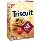 Triscuit Fire Roasted Tomato & Olive Oil Crackers, 9 oz (Pack of 12)