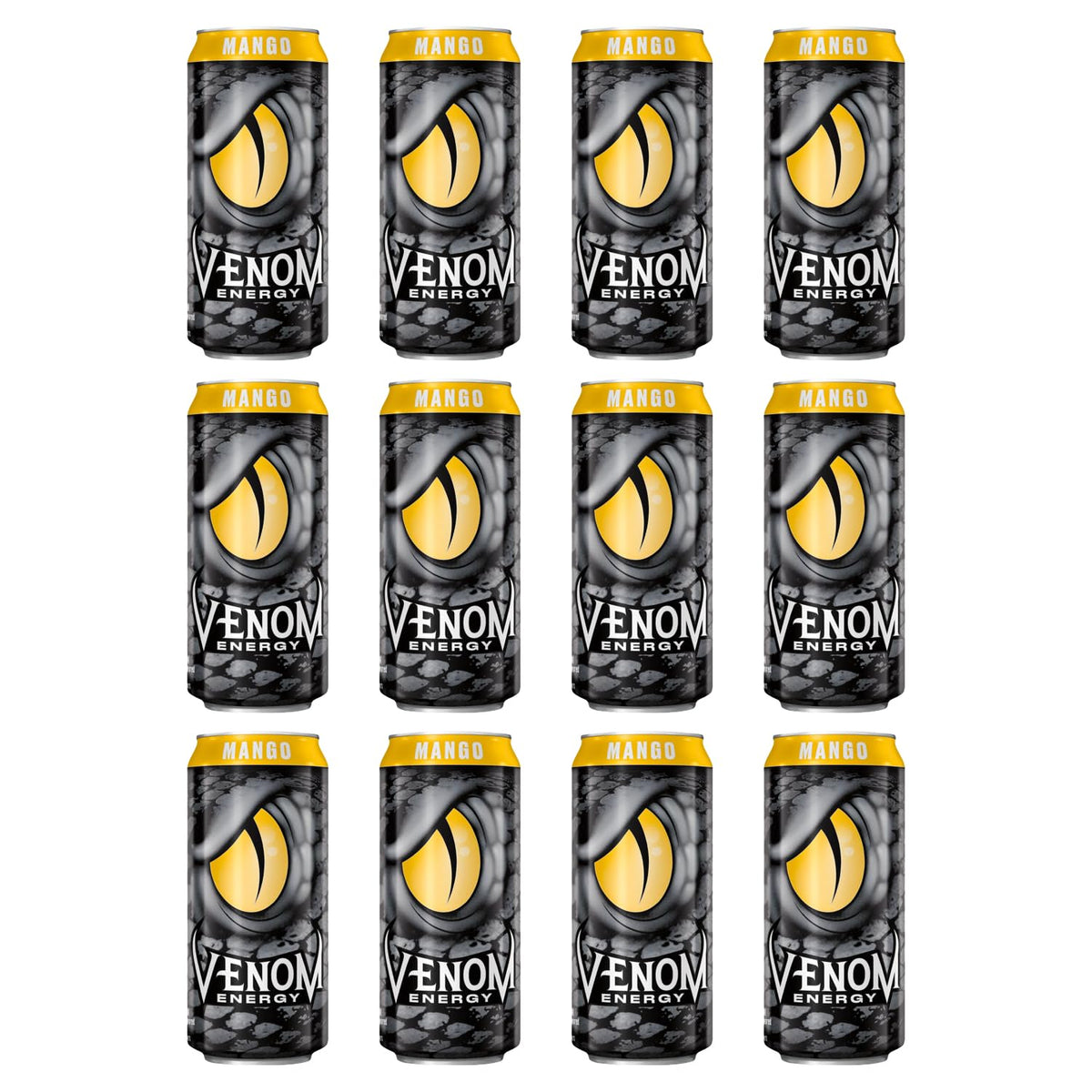 Venom Energy Drink, Mango, 0 Fat, 160mg Caffeine, 16 Fl Oz (Pack of 12) By LastFuel.