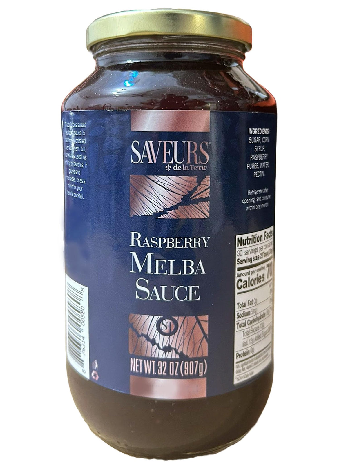 Saveurs Raspberry Melba Sauce 32 oz.
