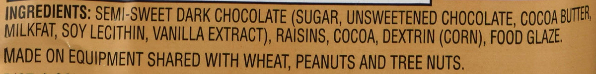 Trader Joes Dark Chocolate Covered Raisins, 3 Pack