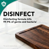 Weiman Disinfectant Granite Cleaner and Polish With Microfiber Cloth - Safely Clean Disinfect and Shine Granite Marble Soapstone Quartz Quartzite