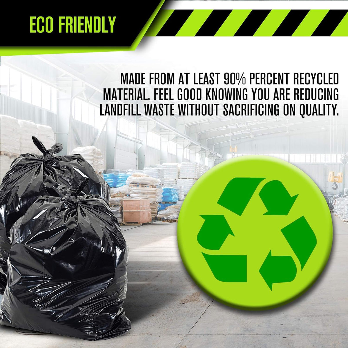 Aluf Plastics 20-30 Gallon 1.2 MIL Black Heavy Duty Garbage Bags - 30" x 36" - Pack of 250 - for Contractor, Outdoor, Construction, & Storage
