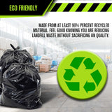 Aluf Plastics 20-30 Gallon 1.2 MIL Black Heavy Duty Garbage Bags - 30" x 36" - Pack of 250 - for Contractor, Outdoor, Construction, & Storage