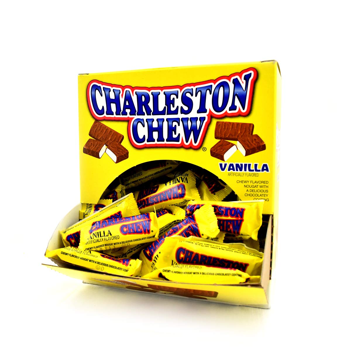 Tootsie Roll Charleston Chew Snack Bars in Easy Open Box, Multicolor, Classic Vanilla, .38 Oz (96 Count)