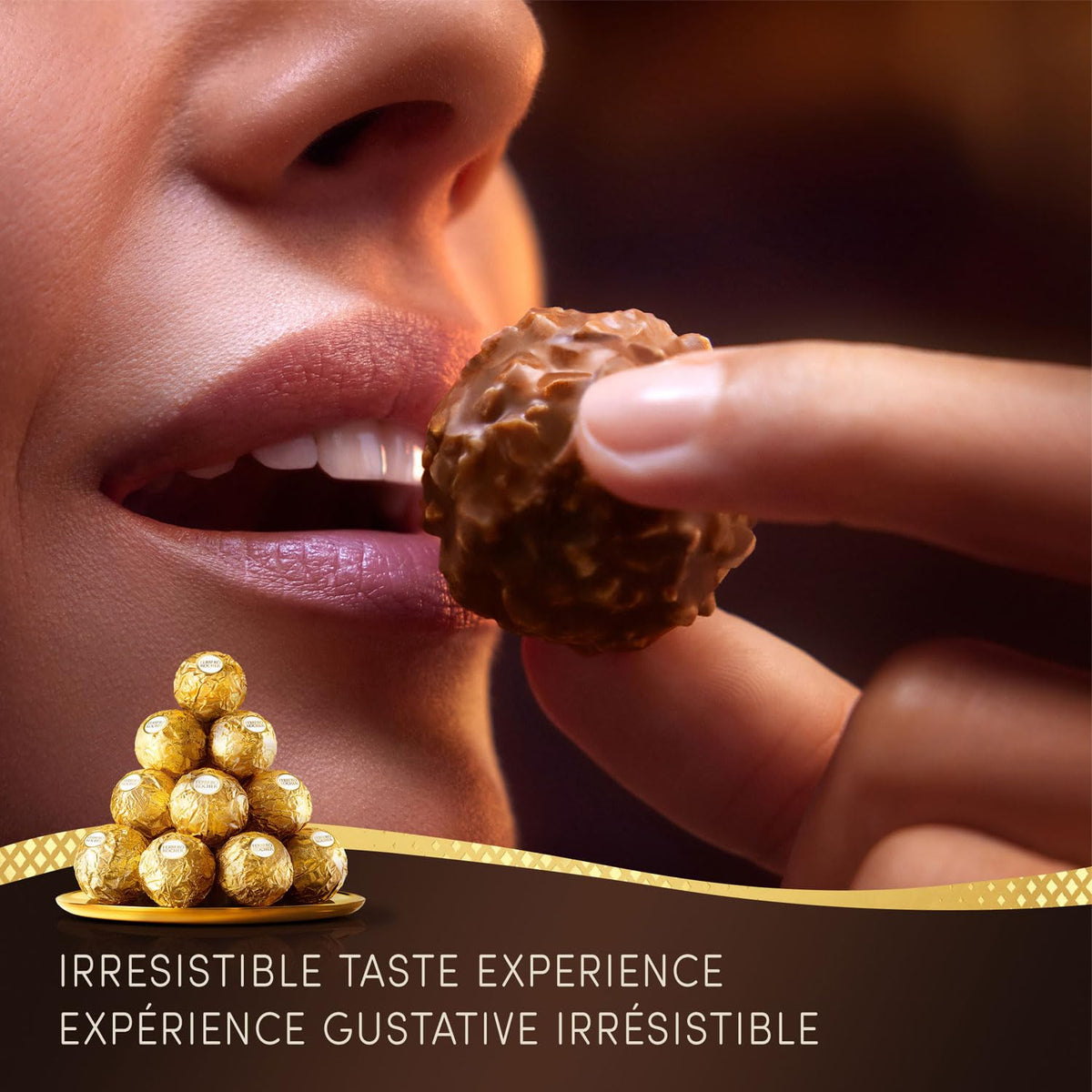 FERRERO ROCHER Fine Hazelnut Milk Chocolate Gift Box, 48 Count, Ideal Hostess Gift, 600g