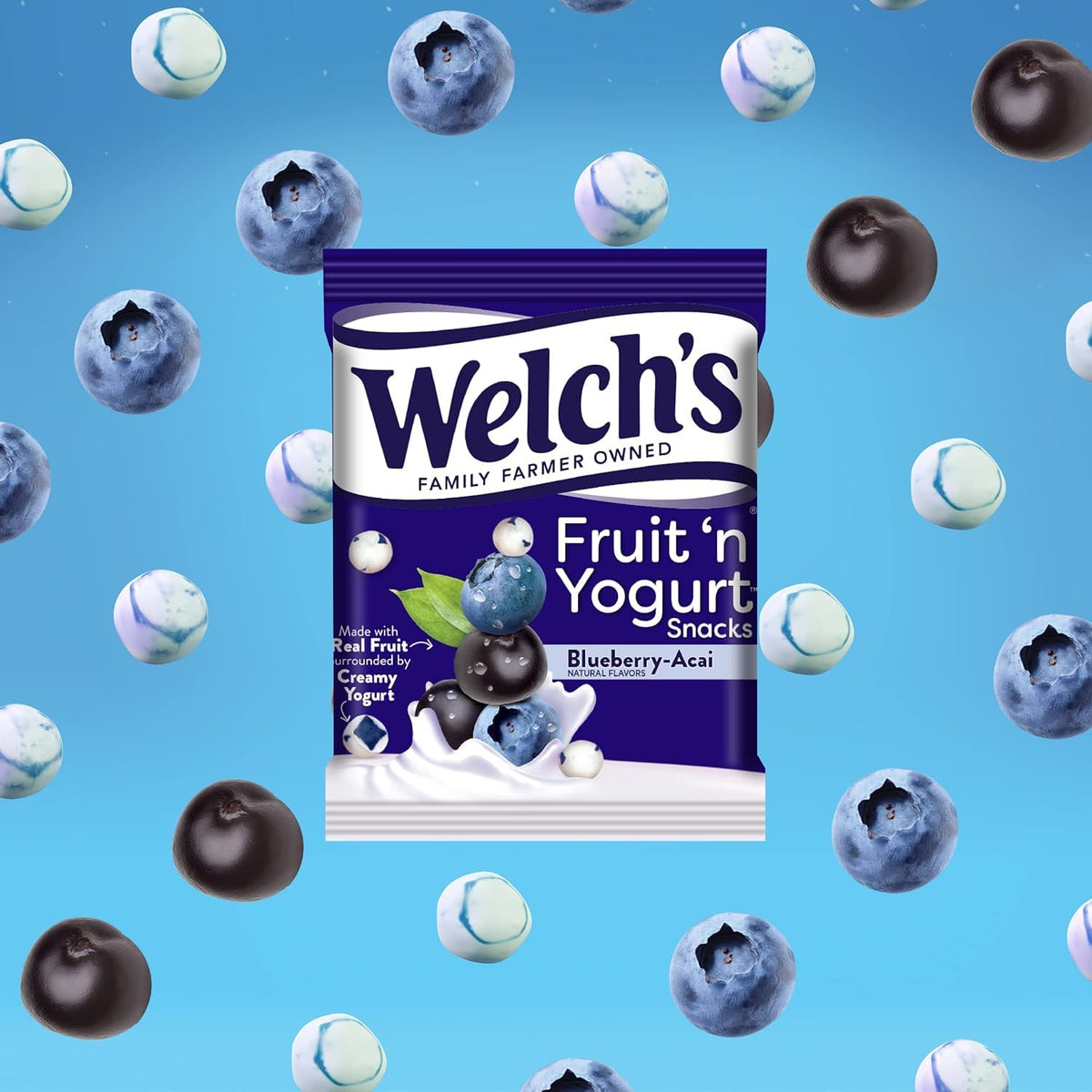 Welch's Blueberry-Acai Fruit 'n' Yogurt Snacks 5.6oz, one box