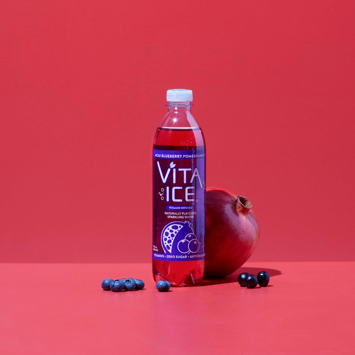 Vita Ice Acai Blueberry Pomegranate, 12 Pack, 17 oz. Bottles