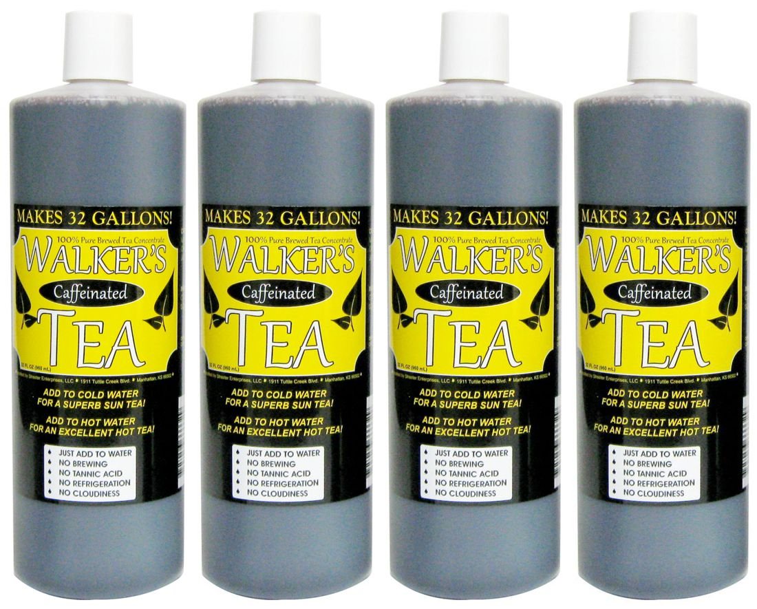 Liquid Tea Concentrate with Caffeine 4-Pack - Makes 128 Gallons!