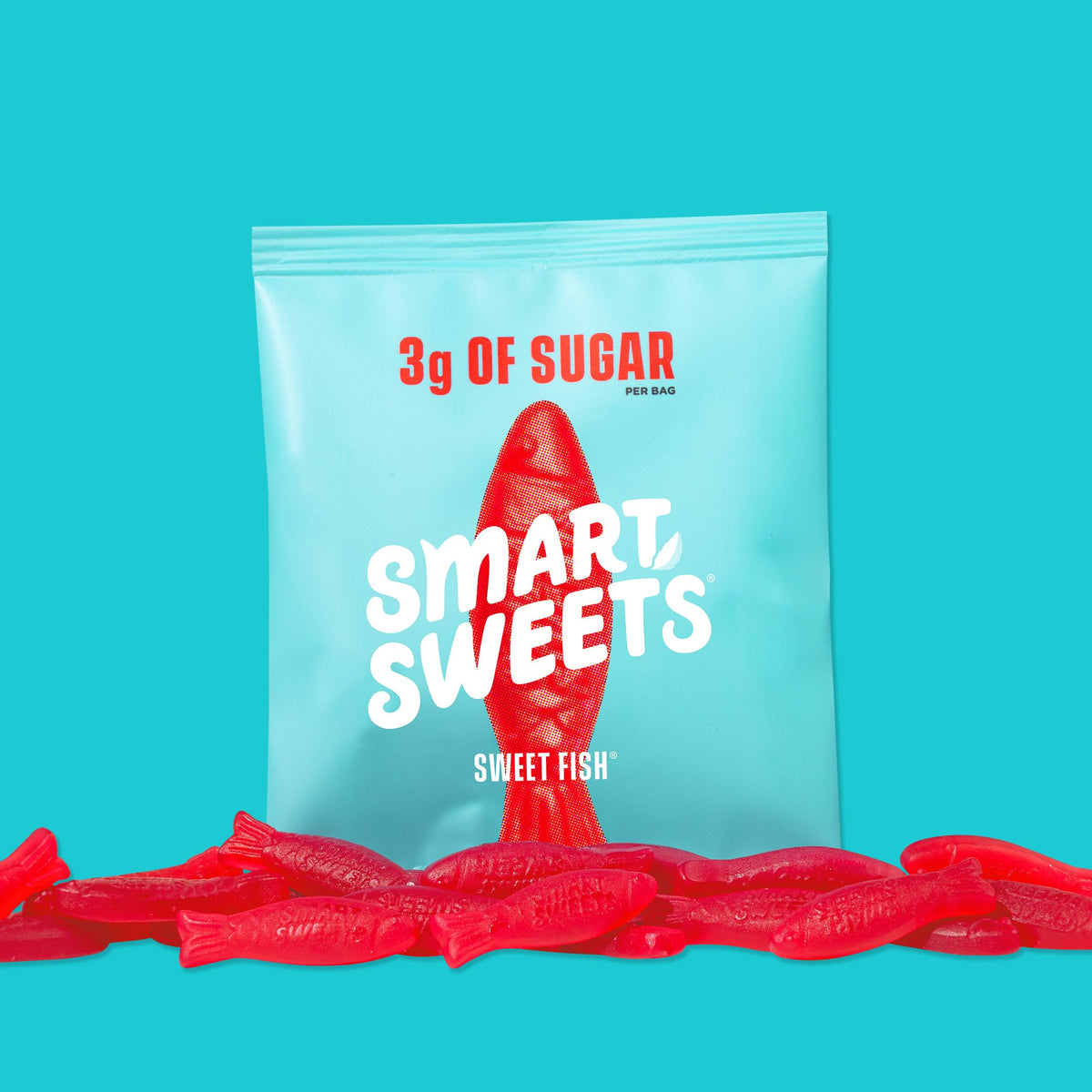 Smart Sweets, Candy Gummy Sweet Fish, 1.8 Ounce