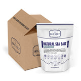 Natural Sea Salt Medium Grain, Gluten-Free Bulk Sea Salt for Commercial Use, No Artificial Additives, 20 Pounds