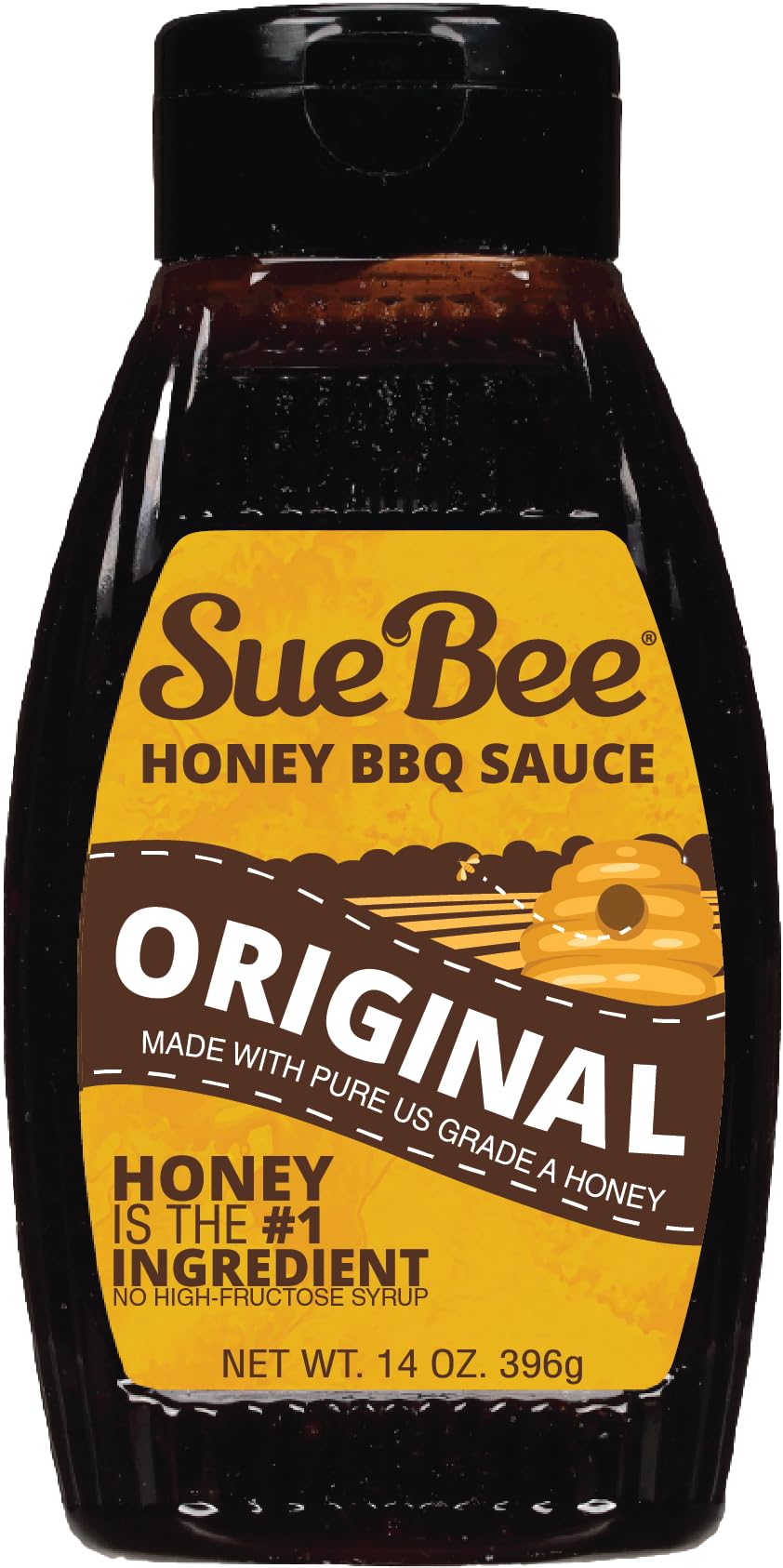Sue Bee Honey BBQ Sauce, Original Style, Made with Pure Honey, Gluten Free, 14 Ounce (Pack of 1)