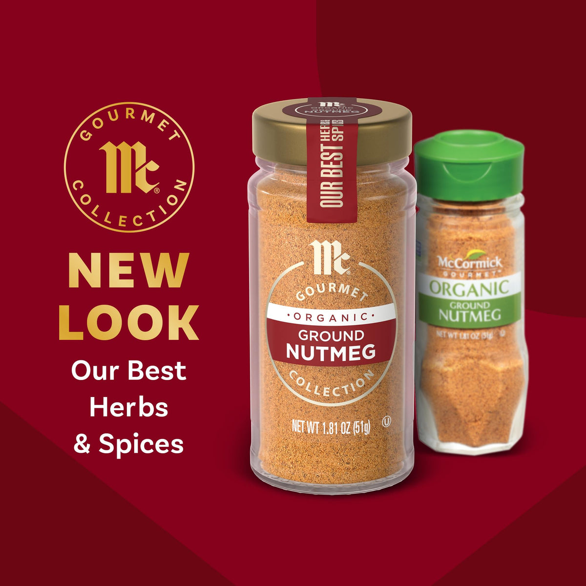 McCormick Gourmet Organic Ground Nutmeg, 1.81 Oz