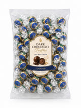 Dark Chocolate Oatmilk Truffles Individually Wrapped Bulk Bag - 1 lb (Approx. 35 pieces)