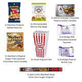 Movie Night Popcorn and Candy Gift Basket - Keto Cravings Gift Basket - Perfect for a Cozy and Fun Evening at Home or the Theater with Family
