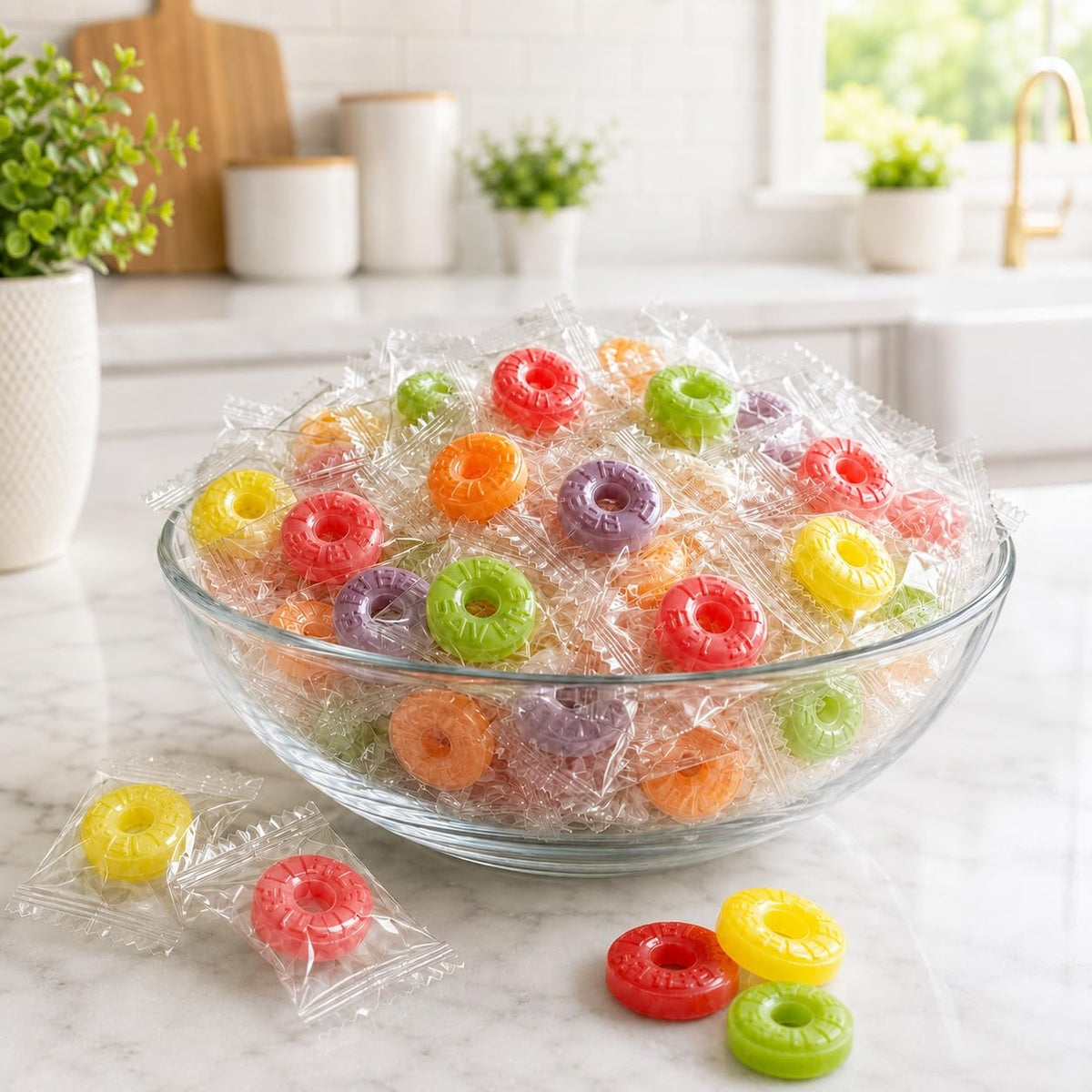 5 Flavors Hard Candy - Assorted Fruity Flavors