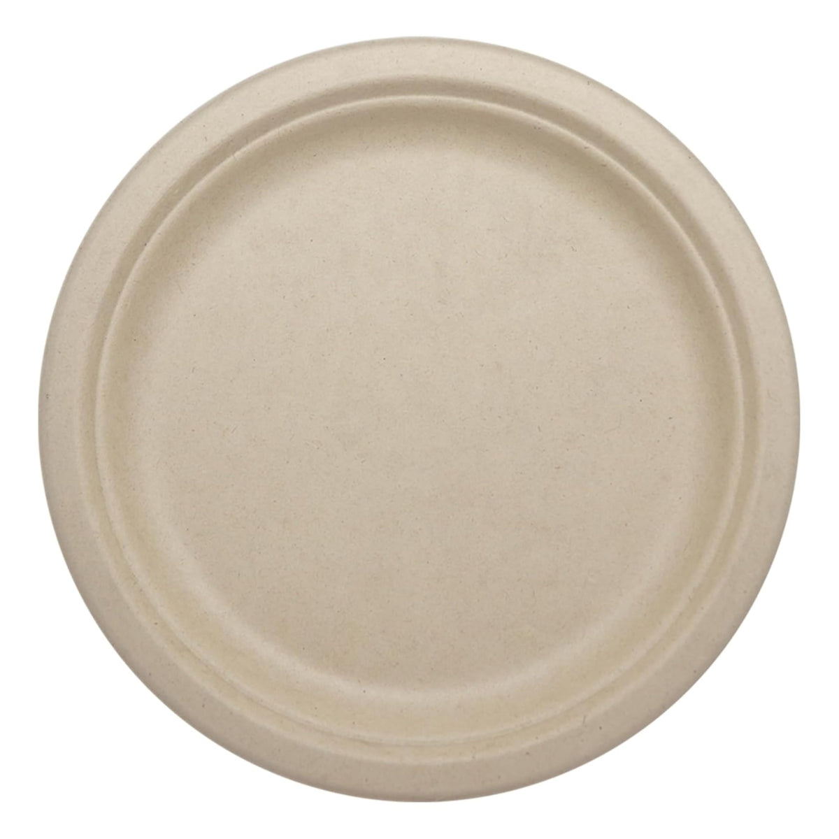 World Centric Compostable Round Paper Plates, 9" (Pack of 20), Made from Unbleached Plant Fiber, Sustainable, Heavy Duty, Grease Resistant, Microwave