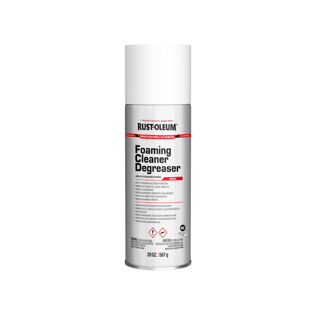 Rust-Oleum Professional Cleaners Foaming Cleaner Degreaser | 20oz Aerosol Can | Professional Strength