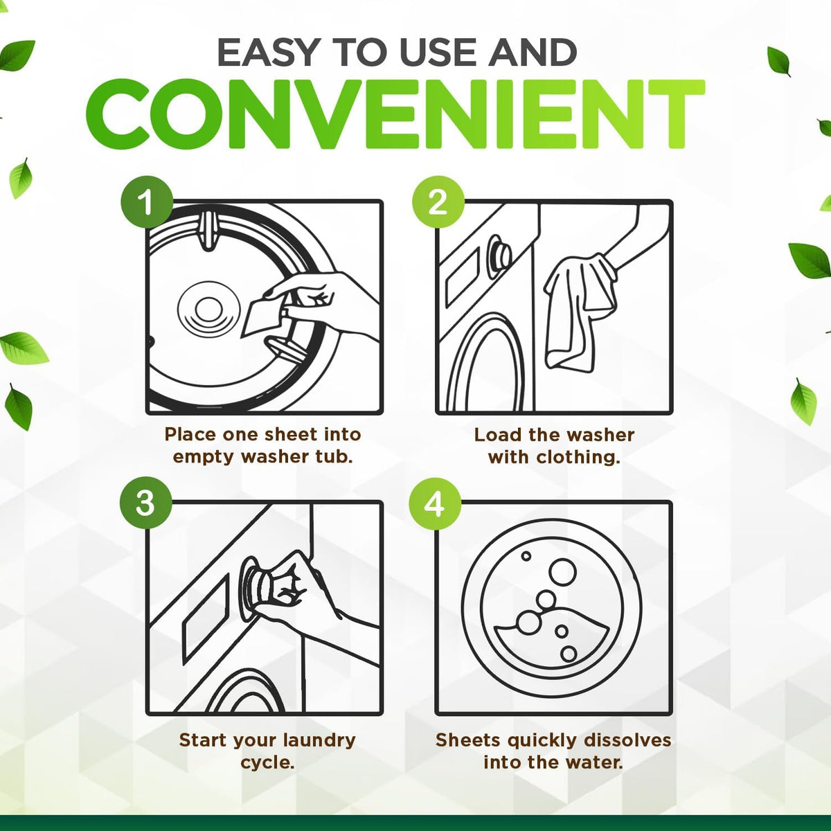 Renuv Laundry Detergent Sheets up to 100 Loads - Eco Friendly, Sustainable, Biodegradable & Liquidless Strips, 50 Sheets