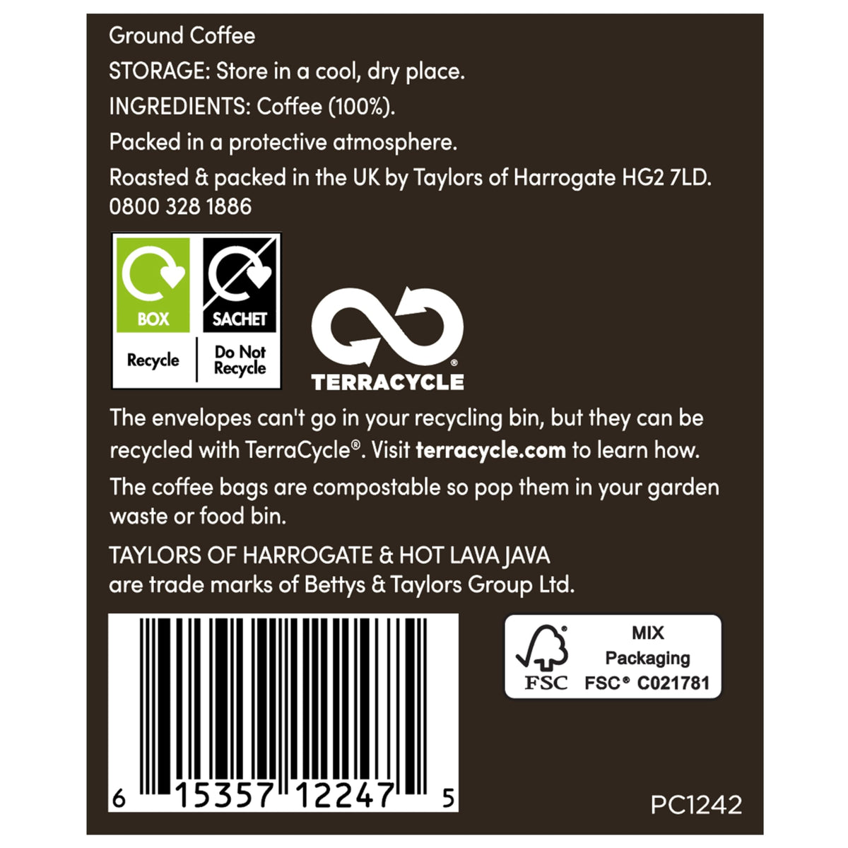 Taylors Hot Lava Java Coffee Bags