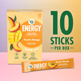 V8 Energy Peach Mango Energy Drink Powder, .10 oz Packet (10 Count)