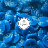 Blue Raspberry Licorice Wheels 4.4 LB - Broadway on Wheels Candy - One Bulk Bag