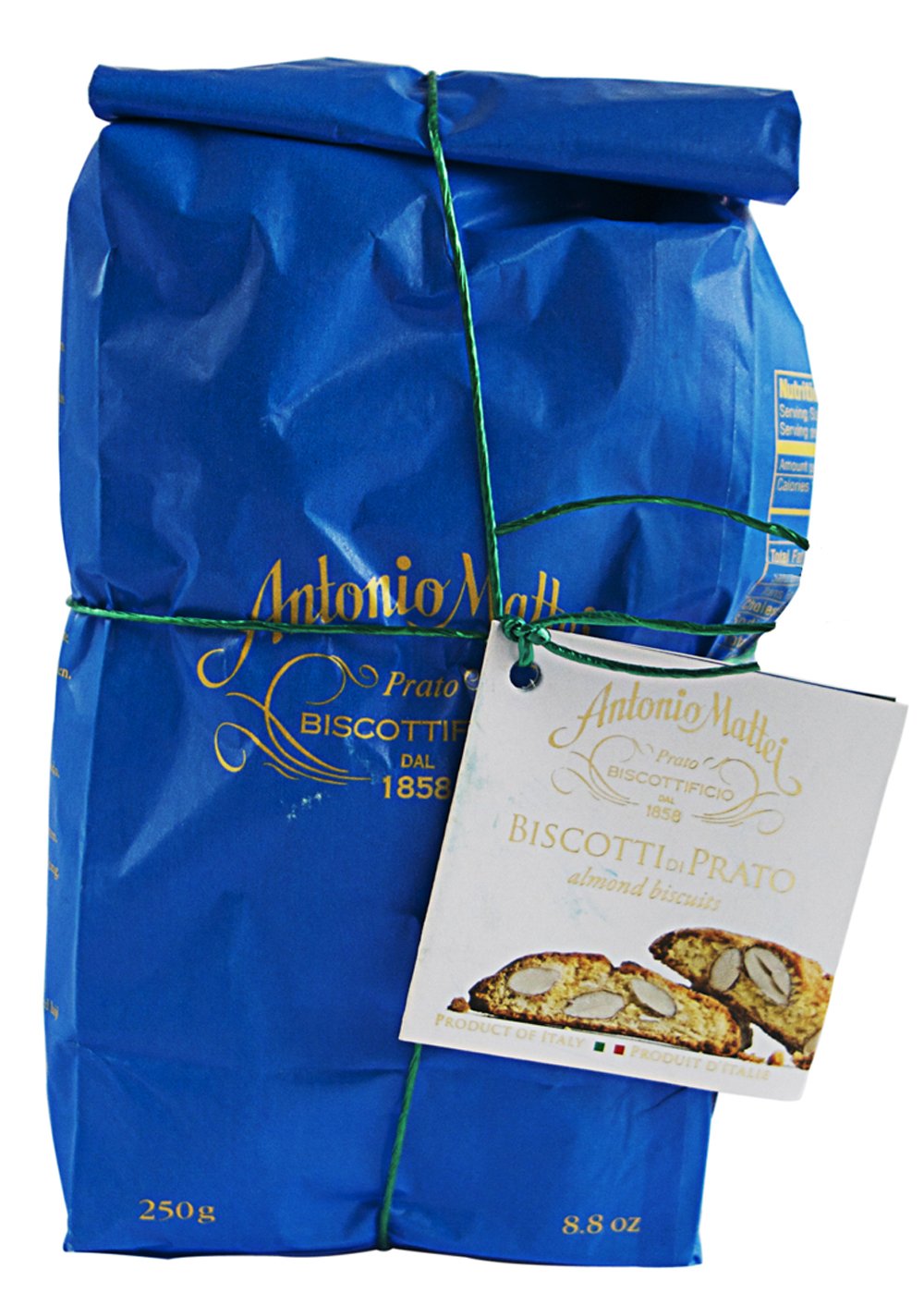 Biscottificio Antonio Mattei Biscotti Di Prato with Almonds, 8.8 Ounce