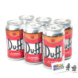 The Simpsons Duff Energy Drink (6 Pack) Wonderful Orange Flavor with 2 GosuToys Stickers