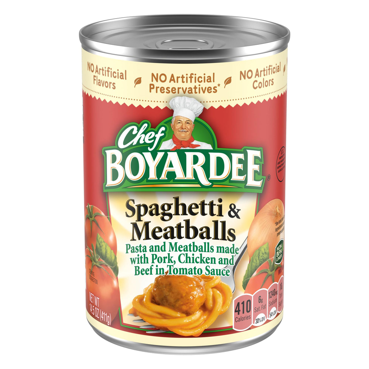 Chef Boyardee Spaghetti and Meatballs, 14.5 oz