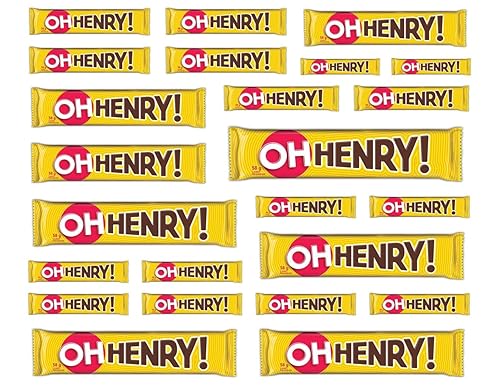 HERSHEY'S Oh Henry! Chocolatey Candy Bars,, 24Count ()