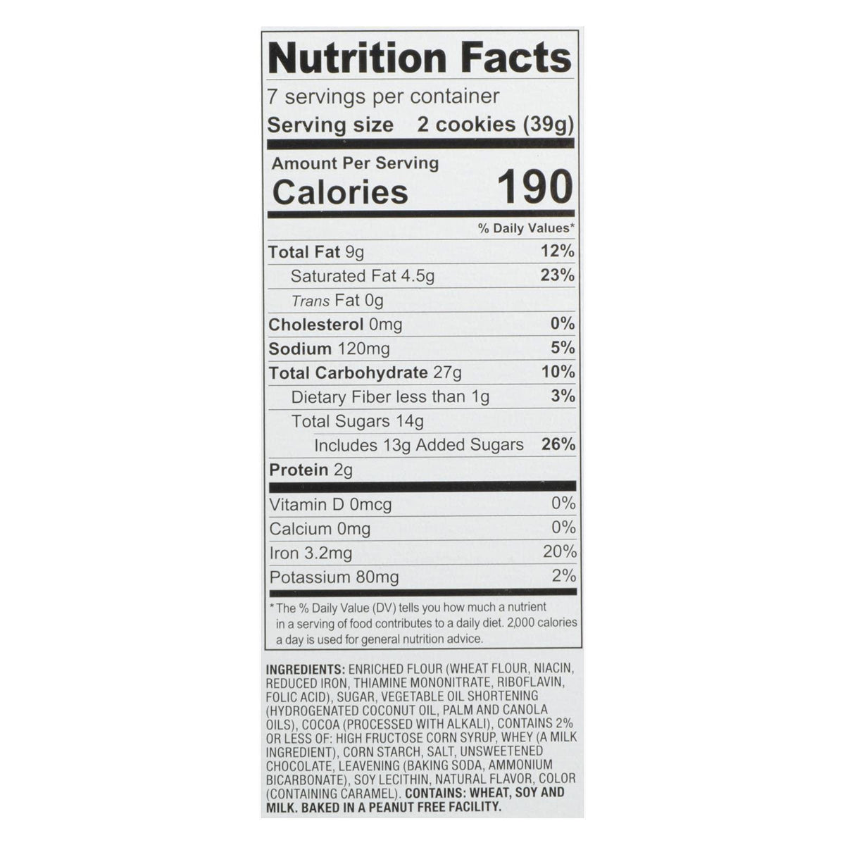 Dare Foods Chocolate Fudge Creme Filled Cookie, 10.2 Ounce - 12 per case.