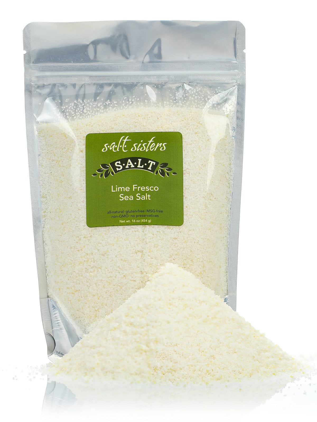 s.a.l.t. sisters Lime Fresco Salt | All-Natural, Gluten Free, MSG Free, Non-GMO | Easily Dissolvable Citrus Infused Fine Sea Salt | Versatile Salt