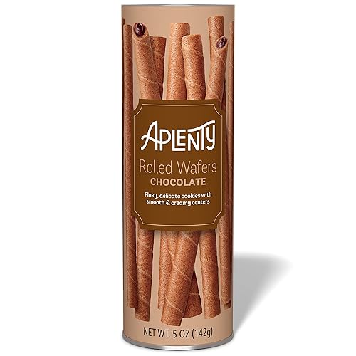 Aplenty, Chocolate Rolled Wafers, 5 Oz