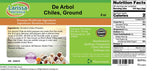 De Arbol Chiles, Ground (8 oz, ZIN: 526916) - 2 Pack