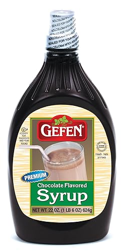 Gefen Gluten Free Chocolate Syrup, 22 Ounce, No High Fructose Corn Syrup, Dairy Free, Kosher (Including Passover)