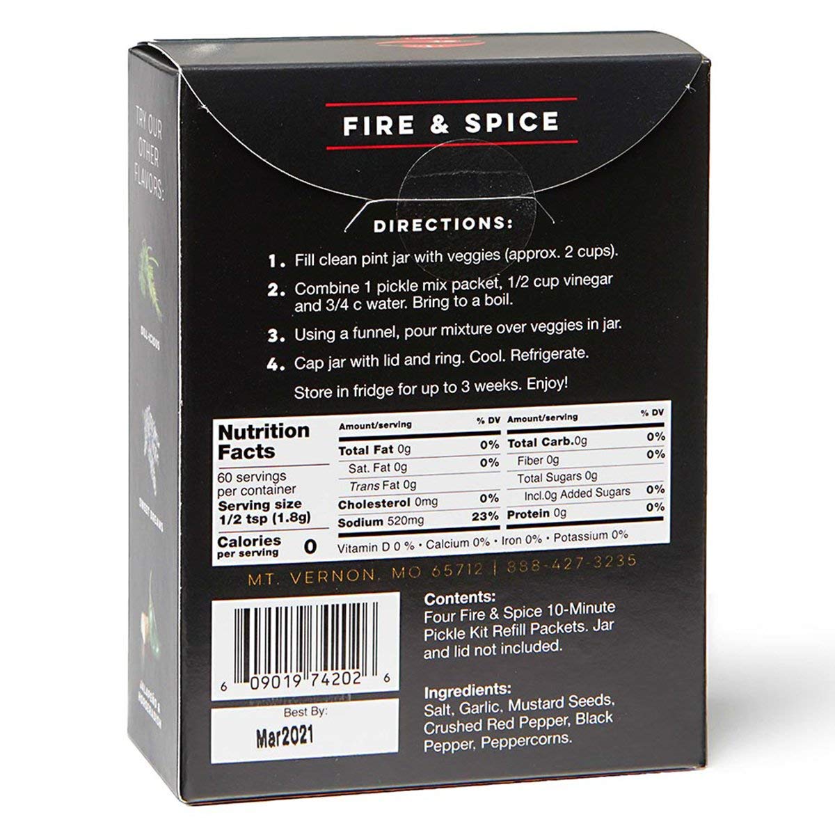 Fire & Spice Pickle Kit Refill