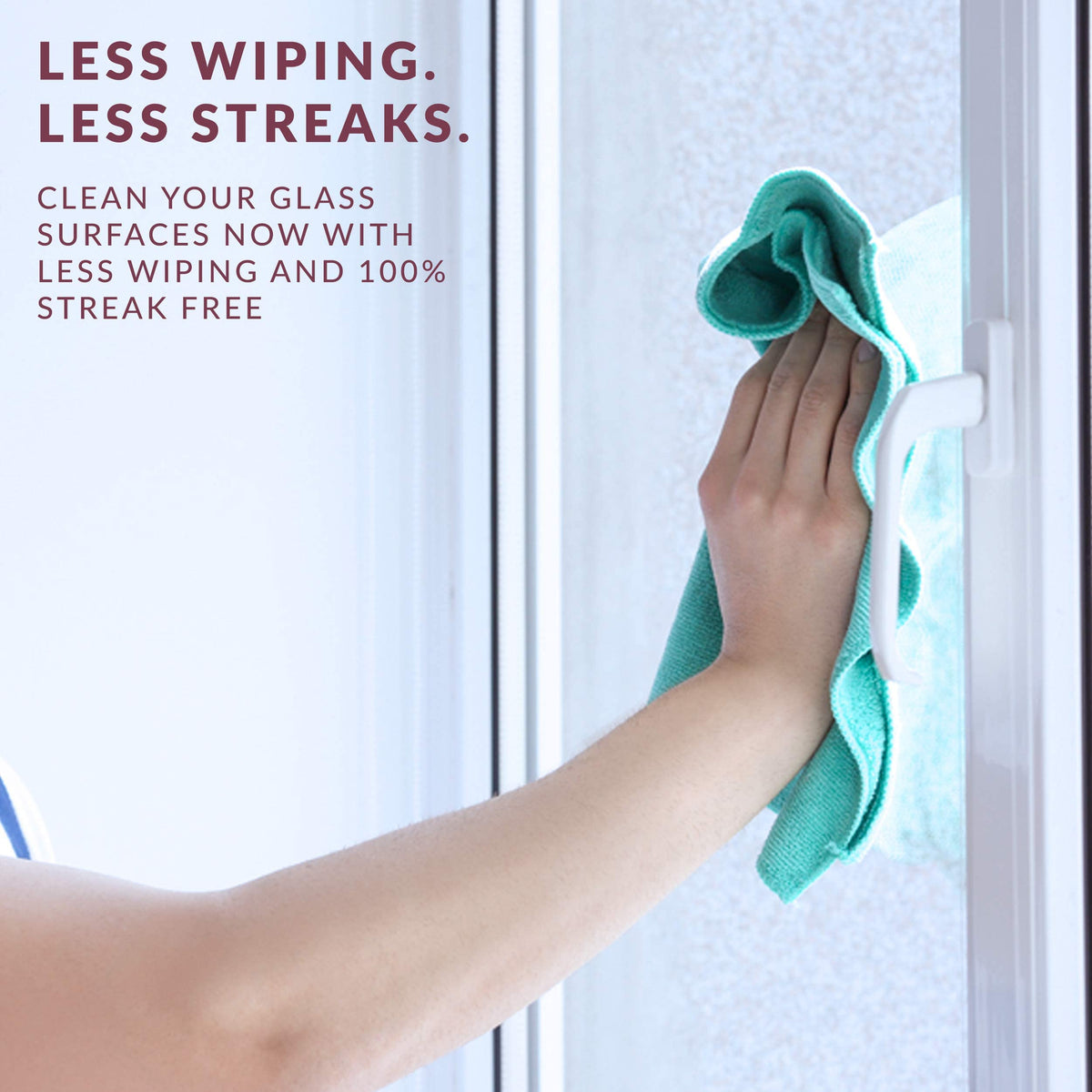 HOPE'S Perfect Glass Cleaner Spray, Streak-Free, Ammonia-Free Window, Mirror, Screen, Tinted Glass, and Shower Door Cleaner, Indoor and Outdoor Glass