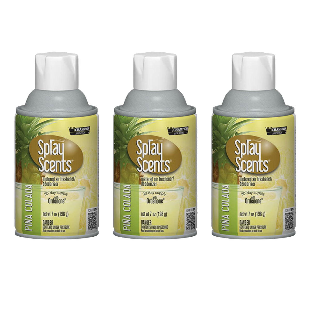 Champion Sprayon SprayScents Pina Colada net 7 oz.. Count 3