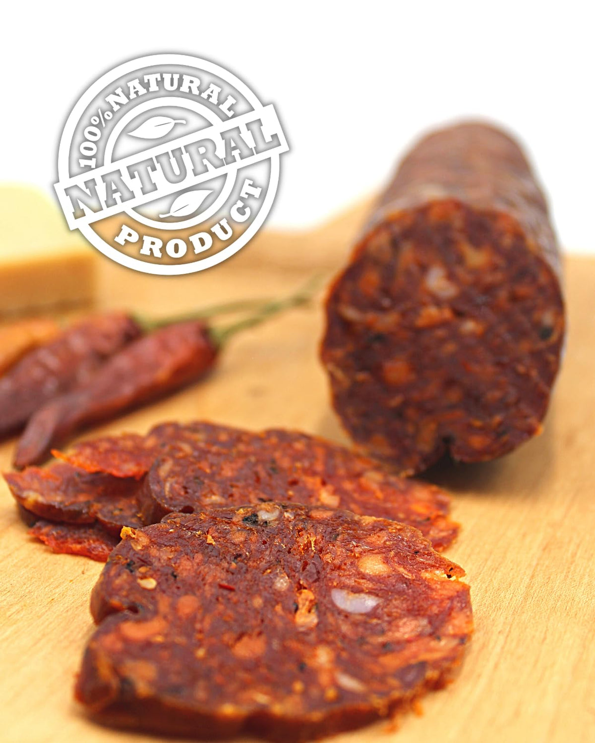 Fortuna's Sweet Soupy Salami - 2 x10 oz Sticks, Made in USA with All-Natural Pork, Nitrate-Free, Gluten-Free, & Dry-Cured - Perfect Snack for Any