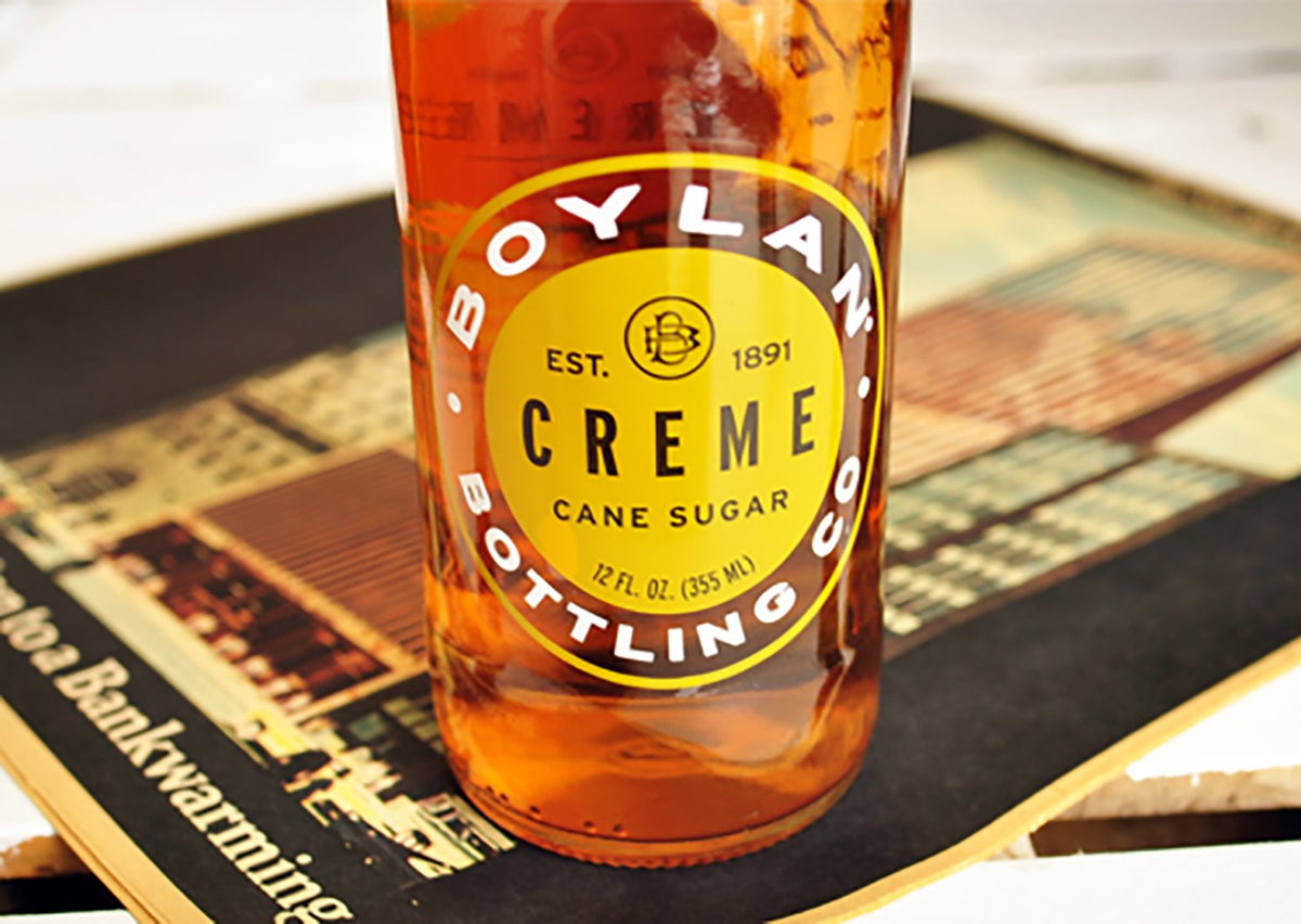 Boylan Cream Soda, 12 Fl Oz (24 Glass Bottles)