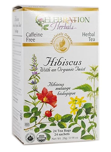 CELEBRATION HERBALS Hibiscus Organic Twist 24 Bag, 0.02 Pound