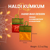 LOVENSPIRE Handbag Style Mini Haldi Kumkum Packets for Pooja Thali - Decorative Sindoor & Turmeric Powder Combo for Wedding & Housewarming Favors