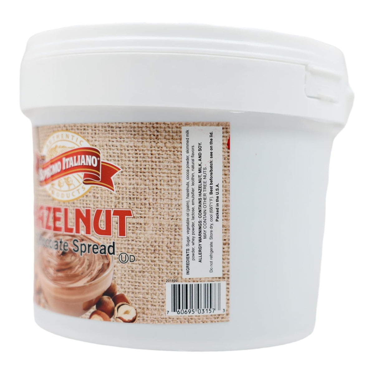 Supremo Italiano Hazelnut Chocolate Spread 3 kg Jug