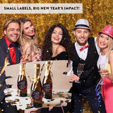 Andaz Press Shimmer Tiles Feliz Año Nuevo Chocolate Drop Labels, Spanish Happy New Year Stickers 2026 for New Years Party Favors 2026, Fits Kisses